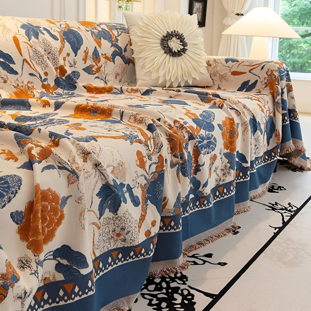 Lisslune | Autumn Vines Jacquard Sofa Cover
