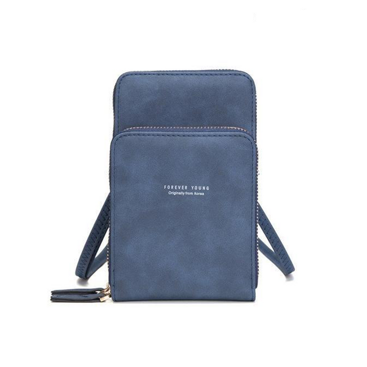 Lisslune | Triple Secure Leather Phone Purse: Elegance Meets Practicality