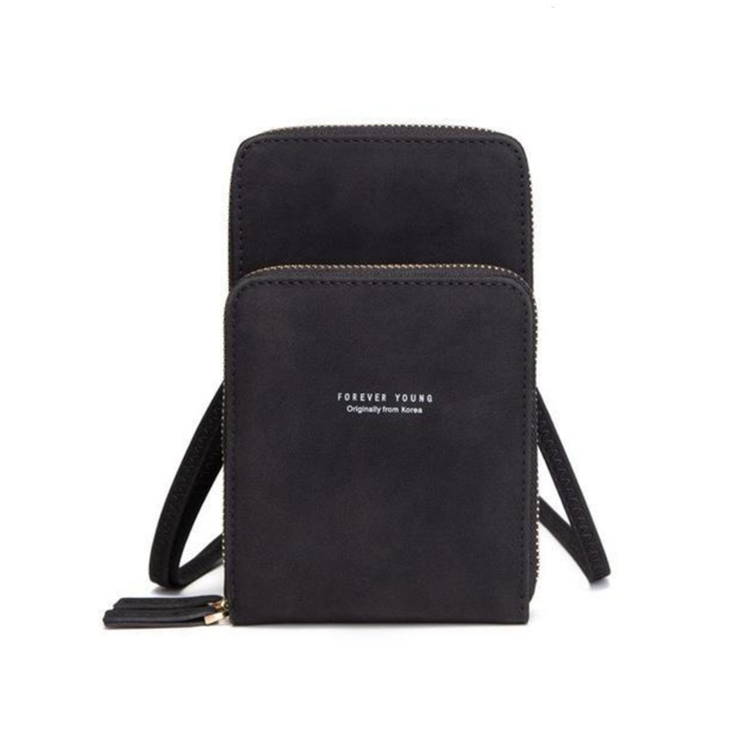 Lisslune | Triple Secure Leather Phone Purse: Elegance Meets Practicality