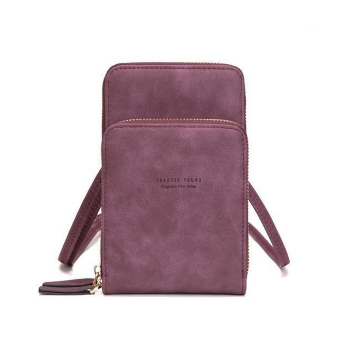 Lisslune | Triple Secure Leather Phone Purse: Elegance Meets Practicality