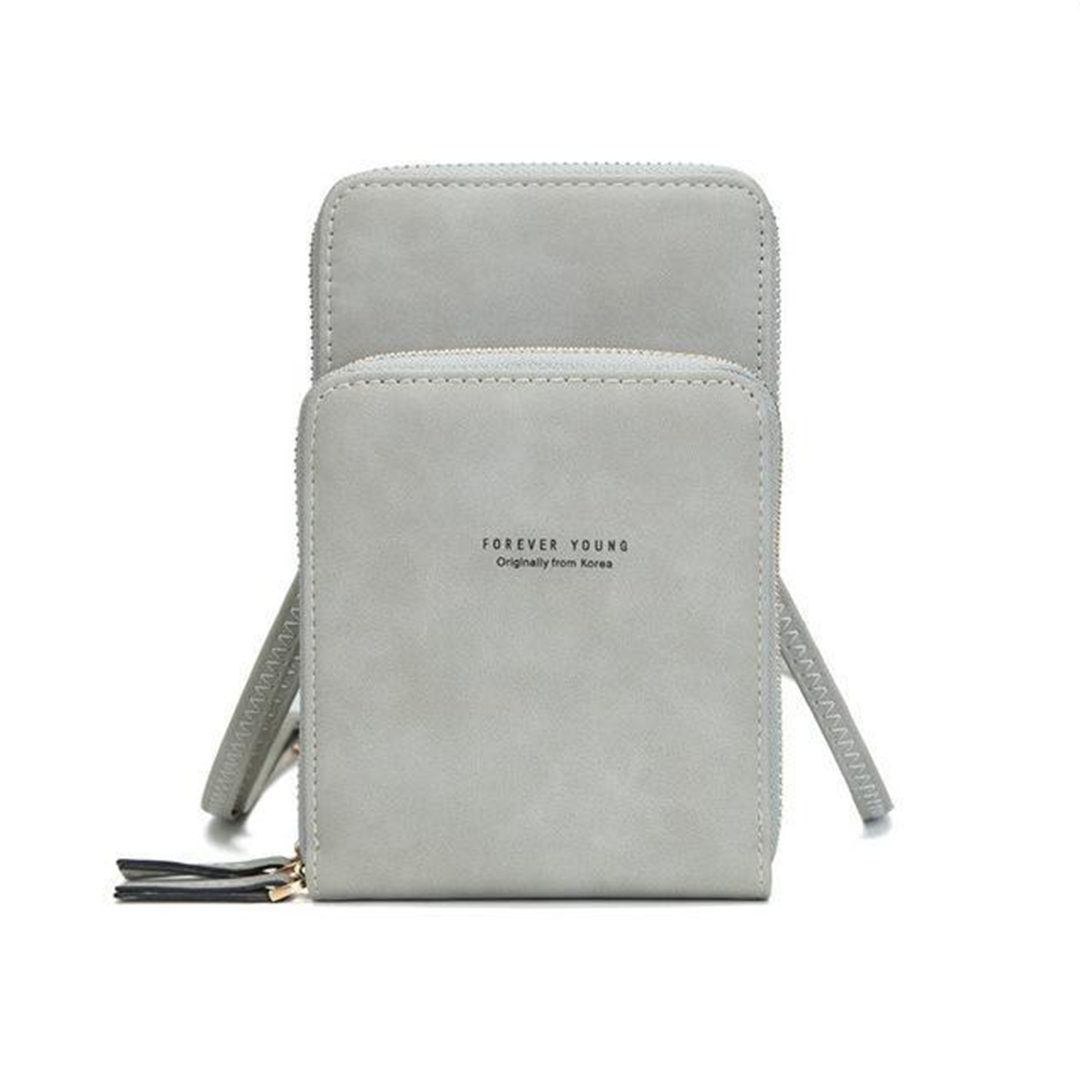 Lisslune | Triple Secure Leather Phone Purse: Elegance Meets Practicality