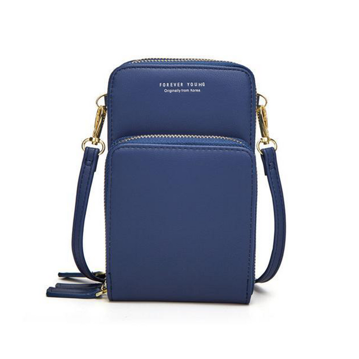 Lisslune | Triple Secure Leather Phone Purse: Elegance Meets Practicality