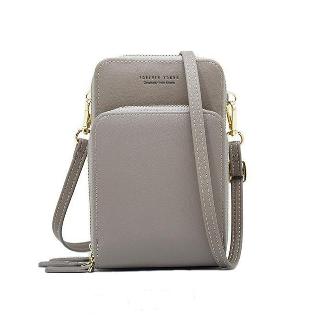Lisslune | Triple Secure Leather Phone Purse: Elegance Meets Practicality