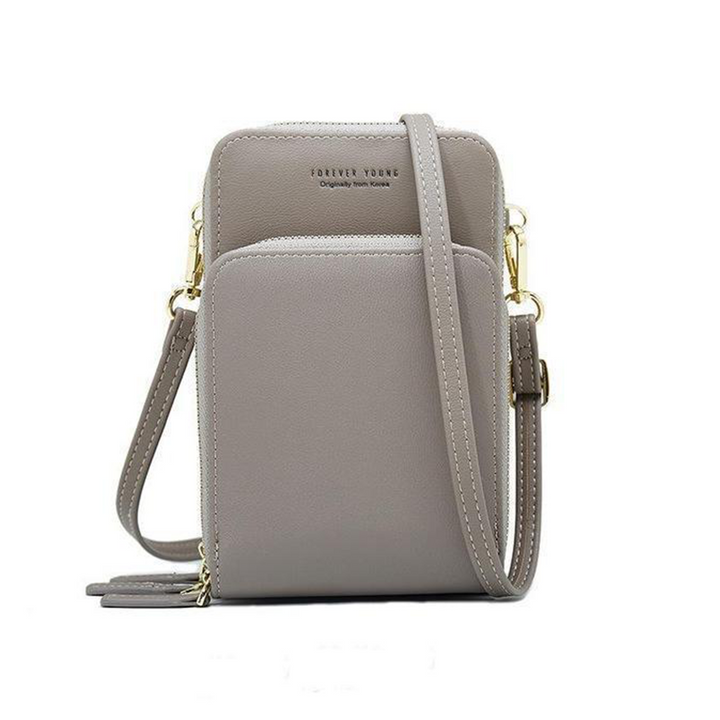 Lisslune | Triple Secure Leather Phone Purse: Elegance Meets Practicality