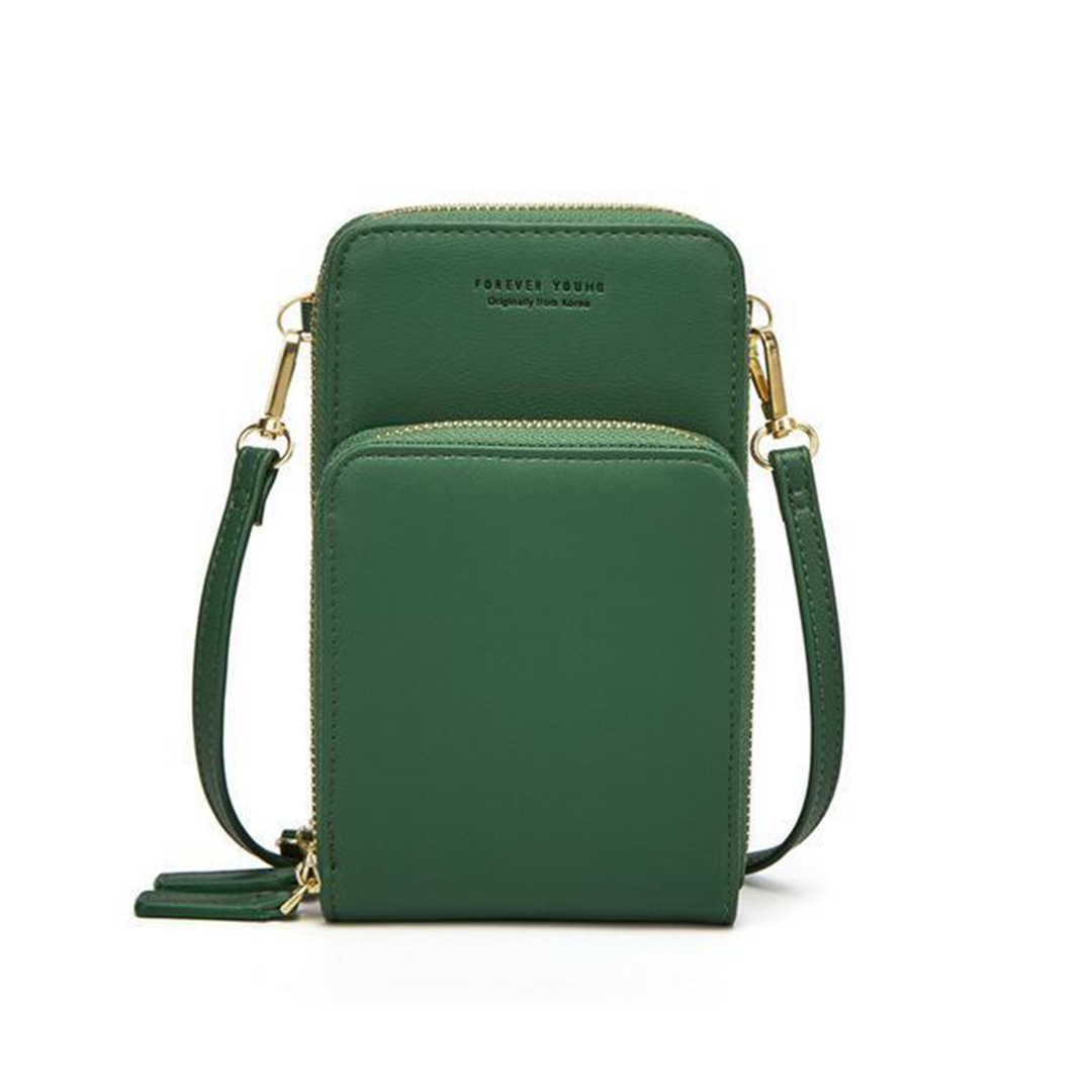 Lisslune | Triple Secure Leather Phone Purse: Elegance Meets Practicality