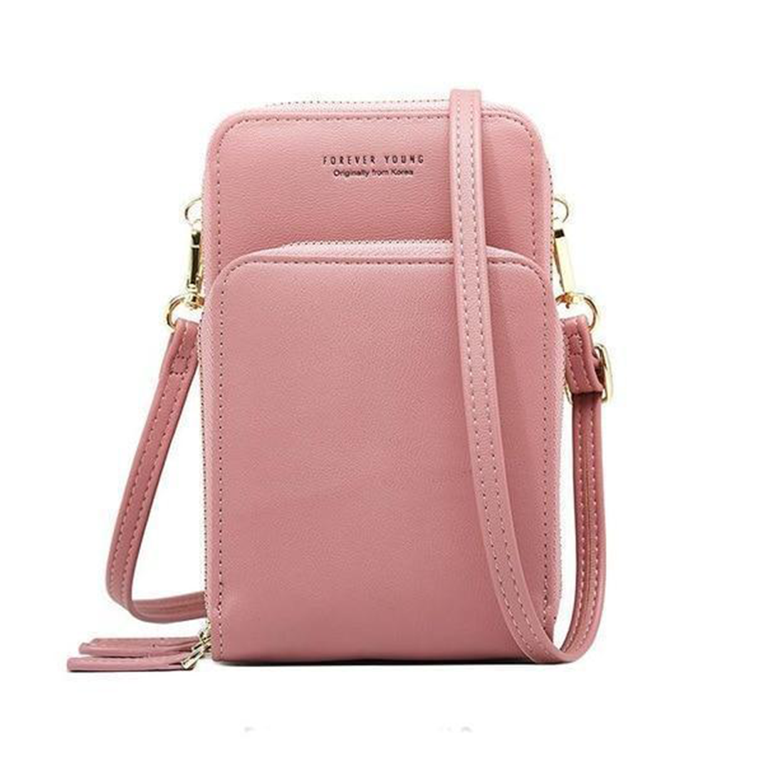 Lisslune | Triple Secure Leather Phone Purse: Elegance Meets Practicality