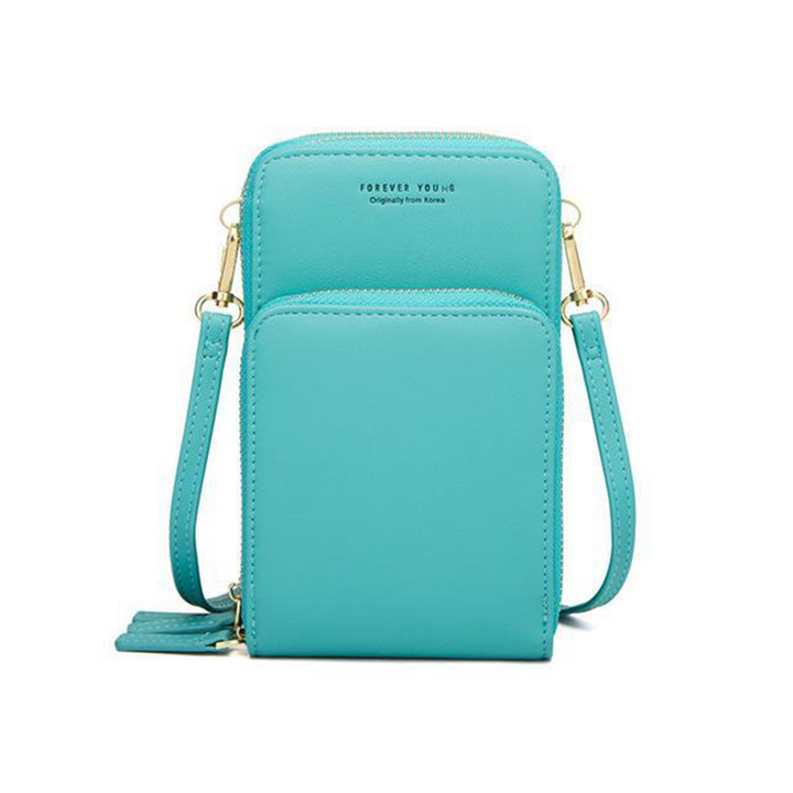 Lisslune | Triple Secure Leather Phone Purse: Elegance Meets Practicality