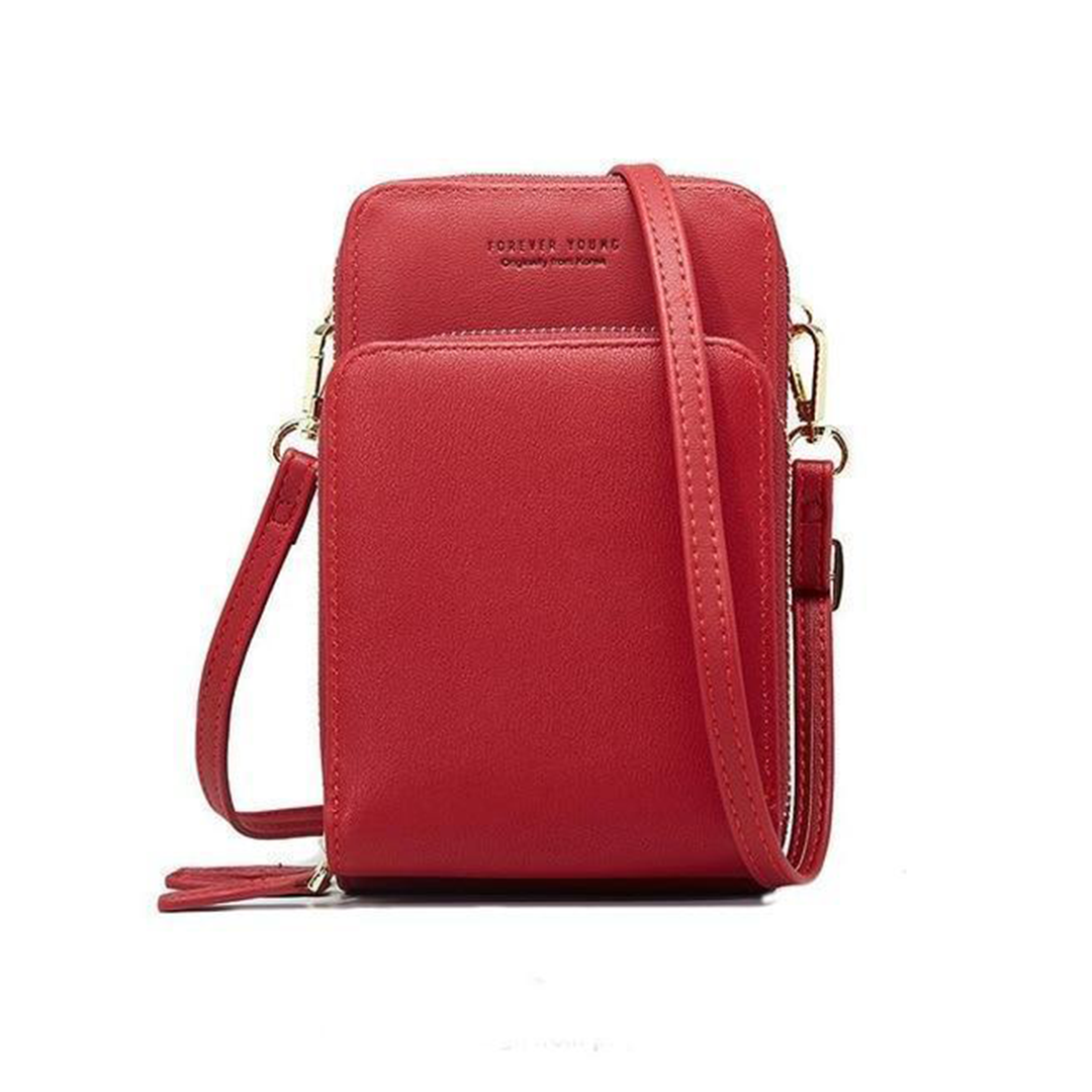 Lisslune | Triple Secure Leather Phone Purse: Elegance Meets Practicality