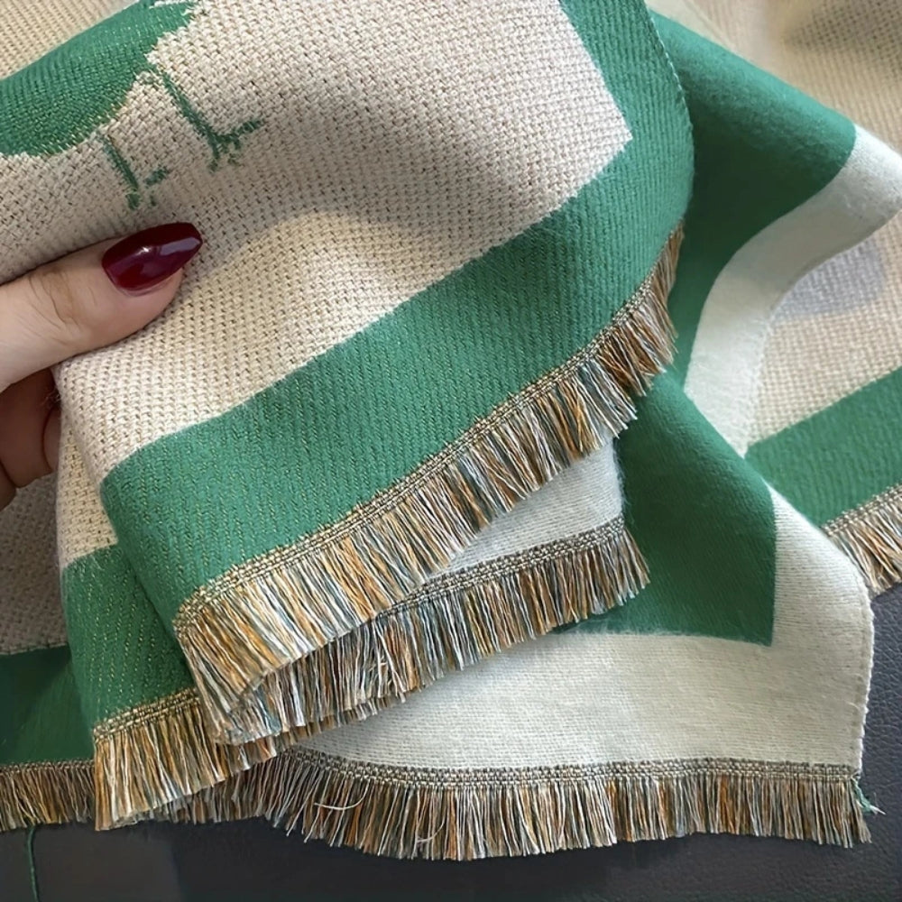 Lisslune | Aviary Breathable Bird Jacquard Shawl