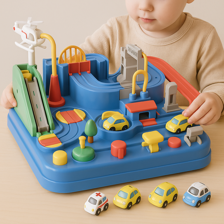 Lisslune | Adventure Toy Car Set for Kids – 4-Piece Educational Playset