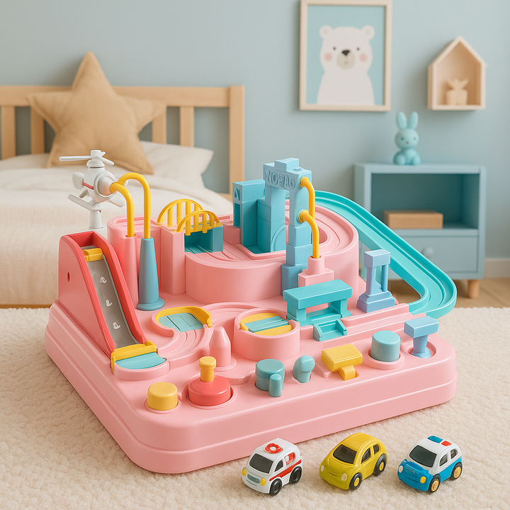 Lisslune | Adventure Toy Car Set for Kids – 4-Piece Educational Playset