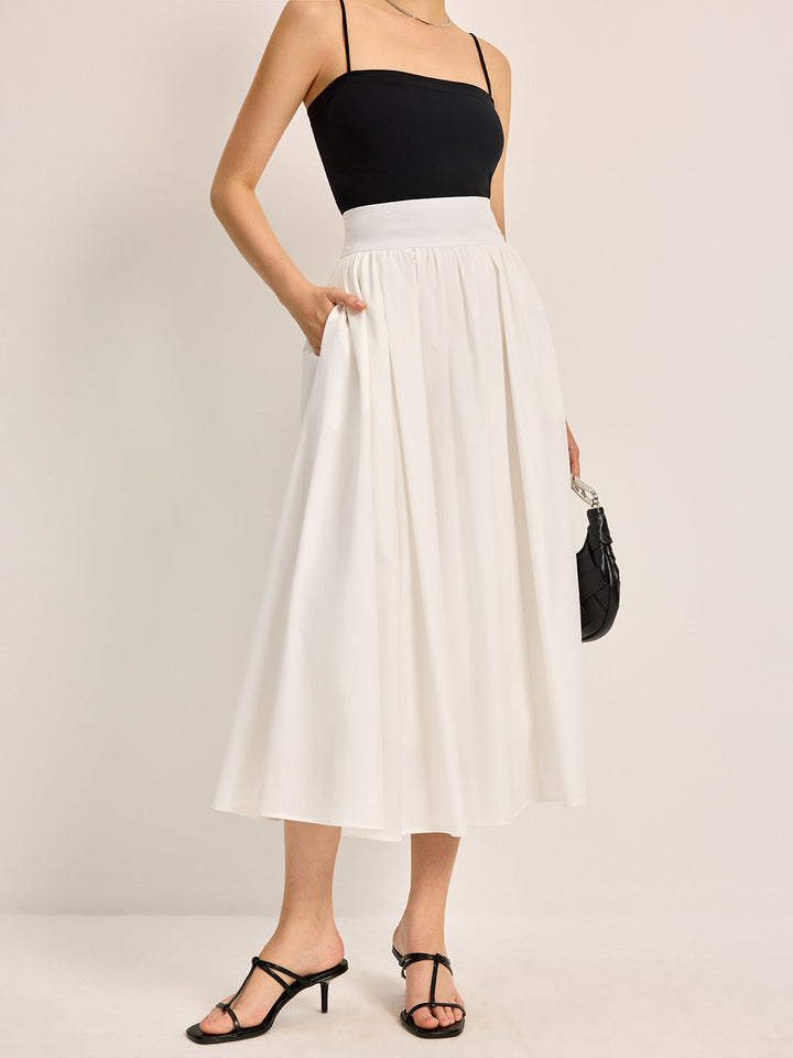 Lisslune | Elegant A-Line Pleated Skirt