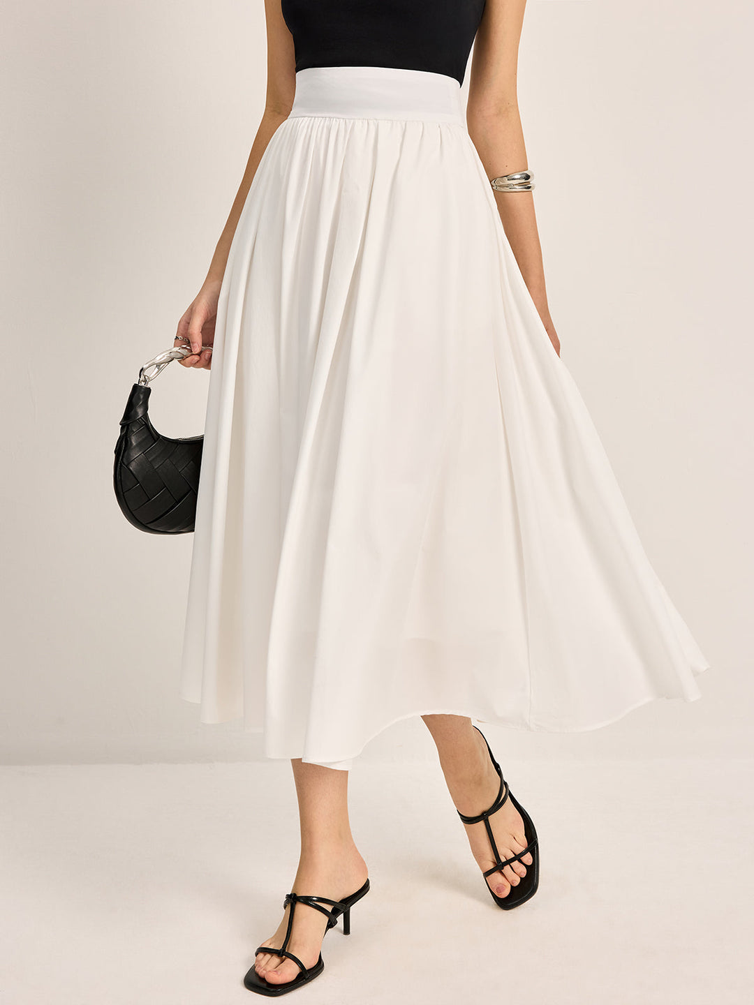 Lisslune | Elegant A-Line Pleated Skirt