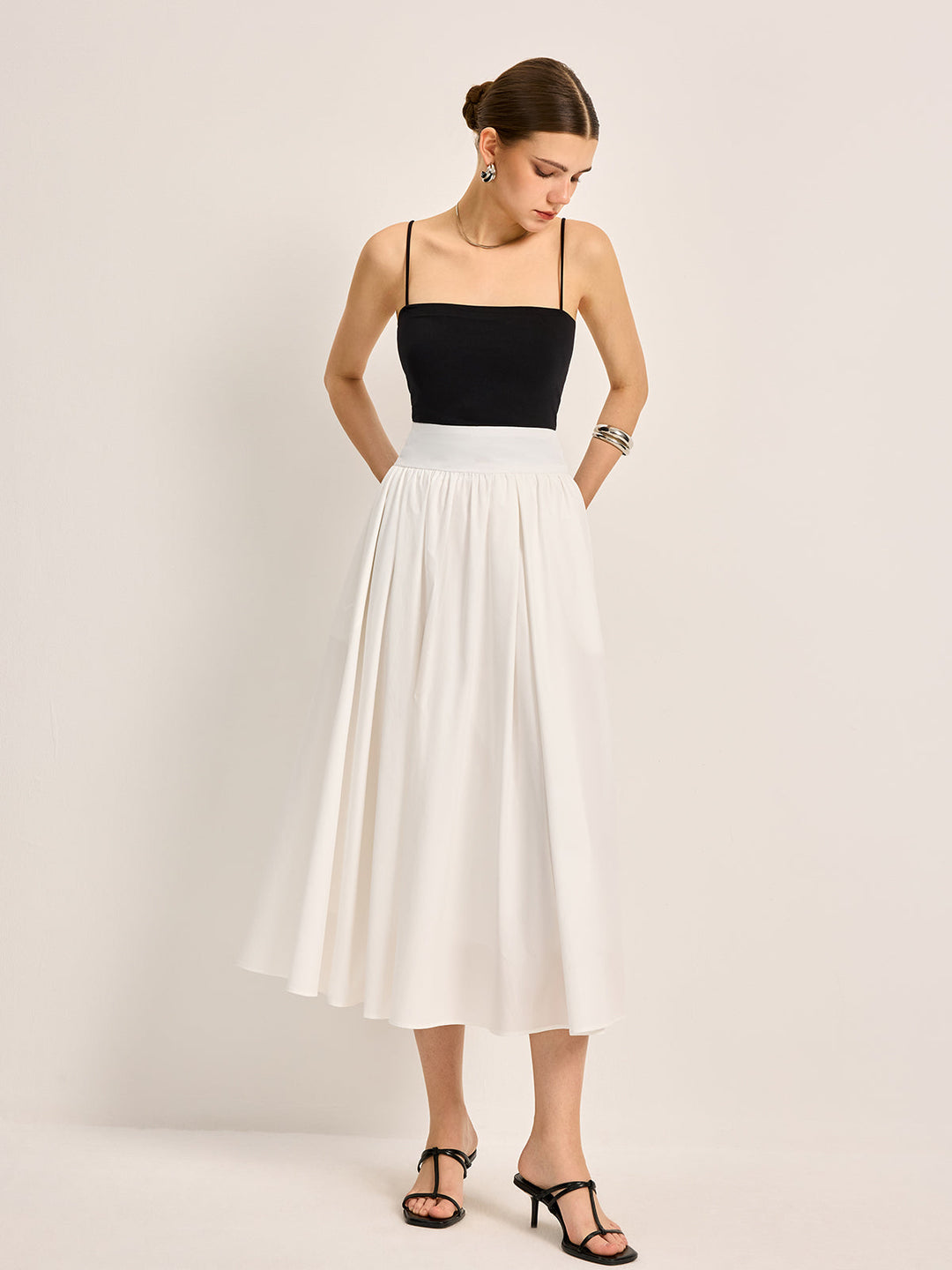 Lisslune | Elegant A-Line Pleated Skirt