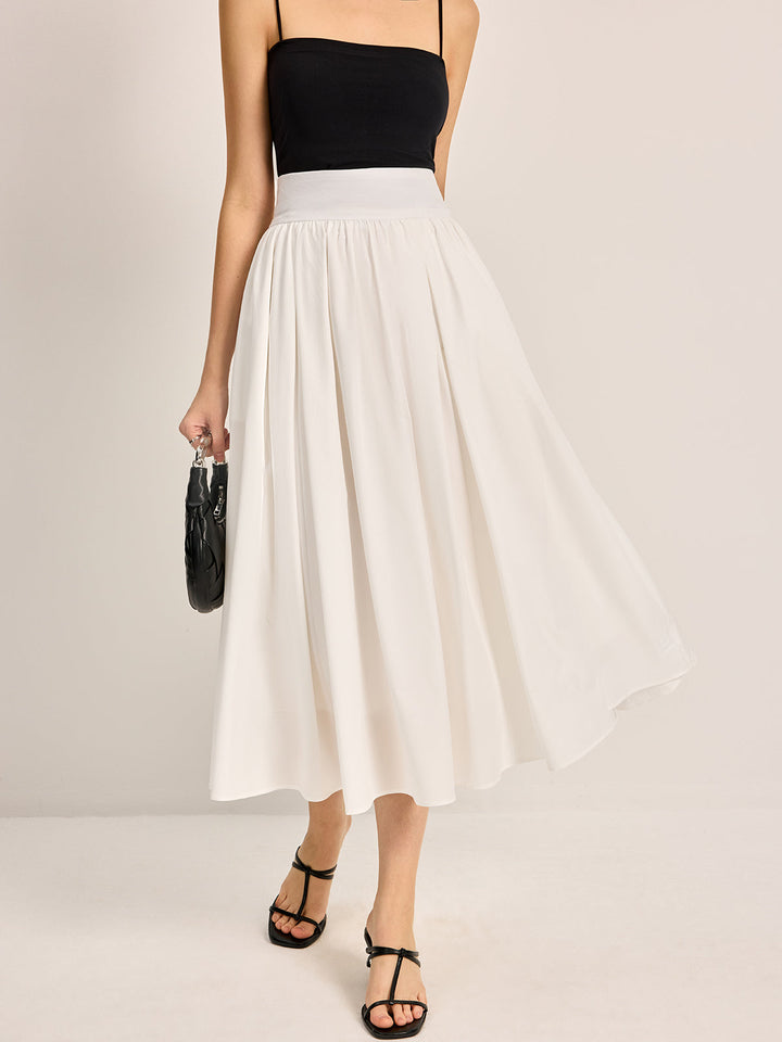 Lisslune | Elegant A-Line Pleated Skirt