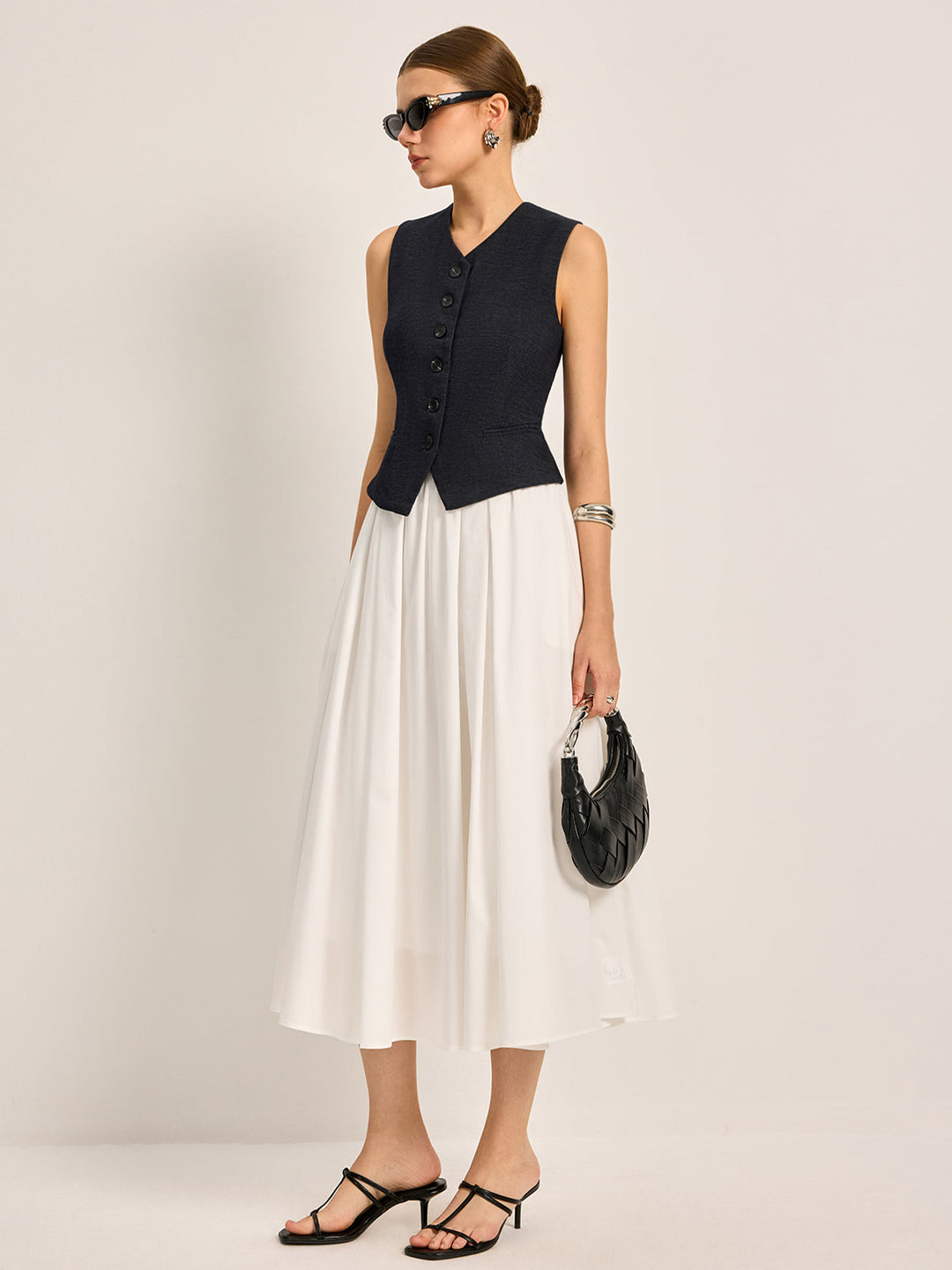 Lisslune | Elegant A-Line Pleated Skirt