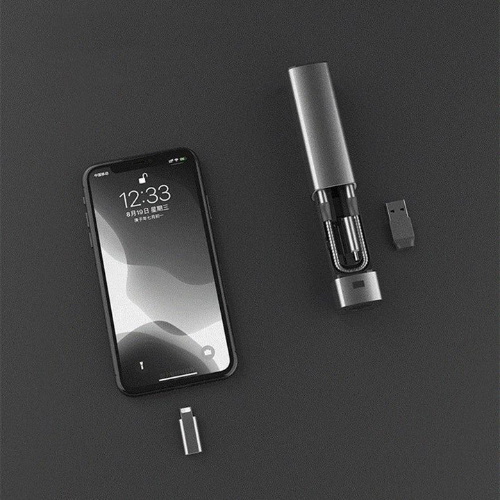 Lisslune | 6-In-1 Cable Organizer With Mini Flashlight And Emergency Power Bank
