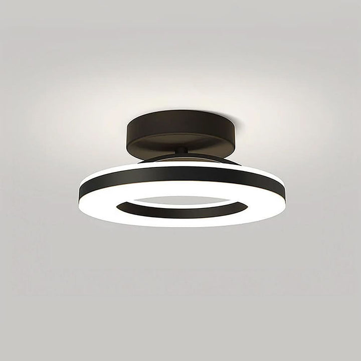Lisslune | ZAYNO Black LED Ceiling Light – Modern Flush Mount