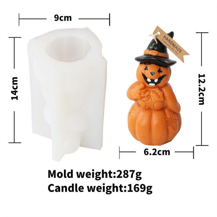 Lisslune | Spooky Halloween DIY Silicone Pumpkin Candle-Making Kit for Haunted Decor Crafting