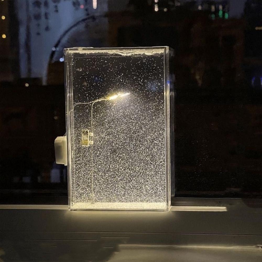 Lisslune | Snowy Night Light, Create a magical winter wonderland with your own hands