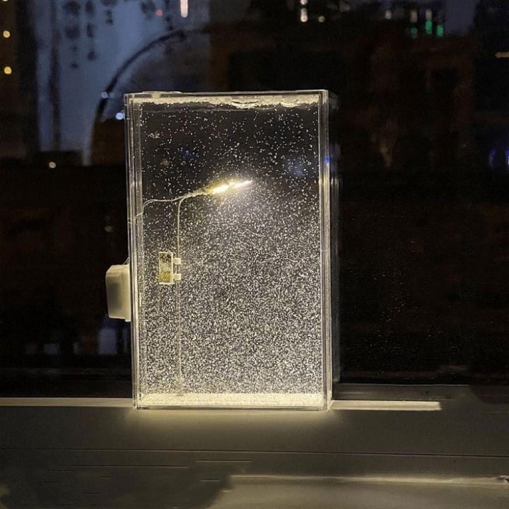Lisslune | Snowy Night Light, Create a magical winter wonderland with your own hands