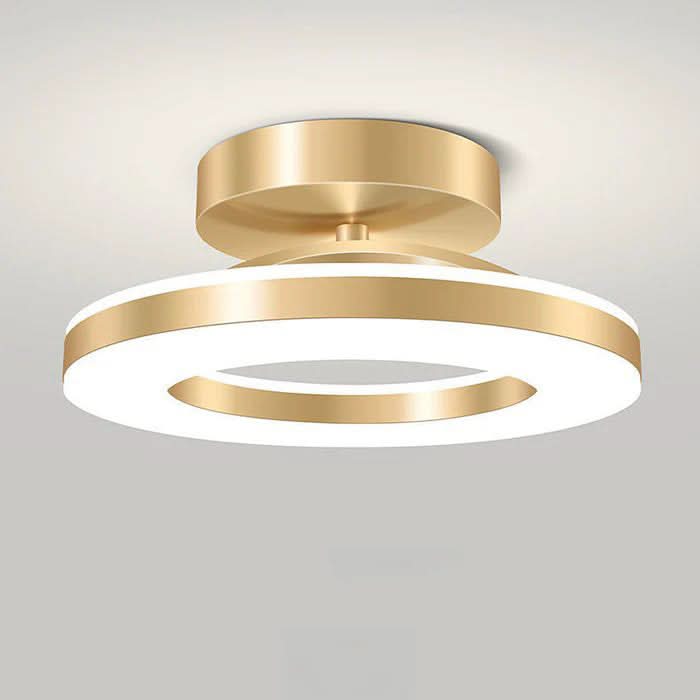 Lisslune | ZAYNO Black LED Ceiling Light – Modern Flush Mount