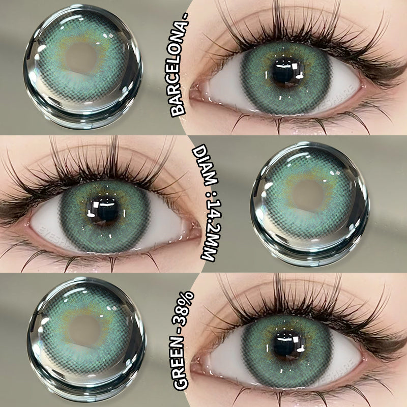 Rynx Barcelona Green 14.2mm 1 Pair | 1 Year