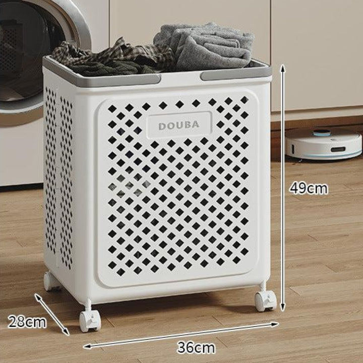 Lisslune | Collapsible laundry basket with wheels