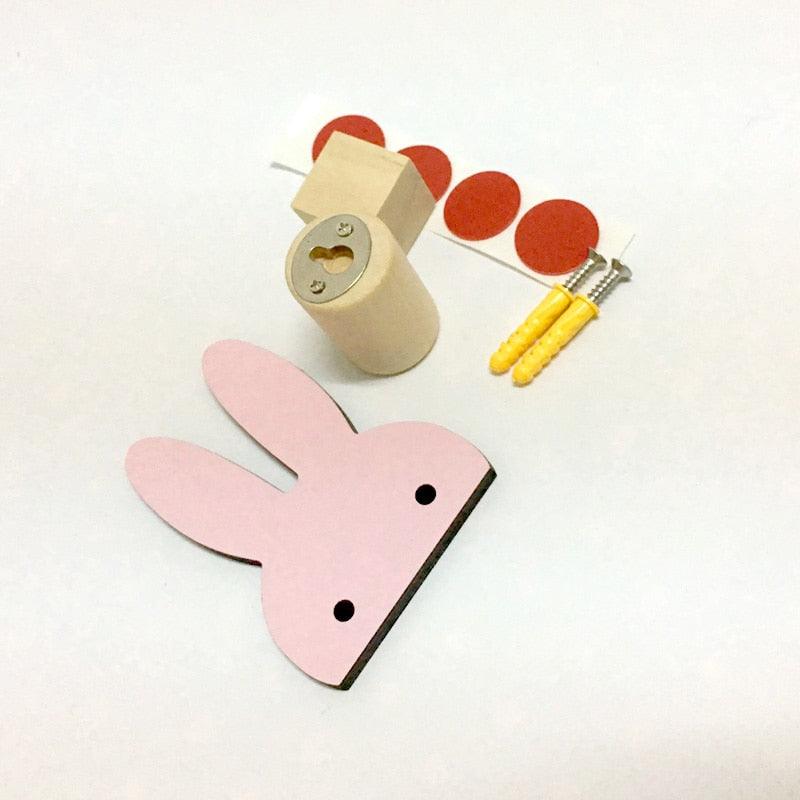 Lisslune | Charming Nordic wall hooks for children - Sweet rabbit, cactus, bow and ice cream designs