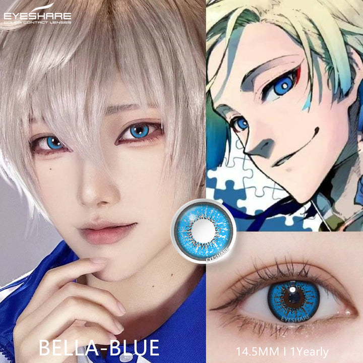 Rynx Cosplay Bella Blue 14.5mm 1 Pair | 1 Year
