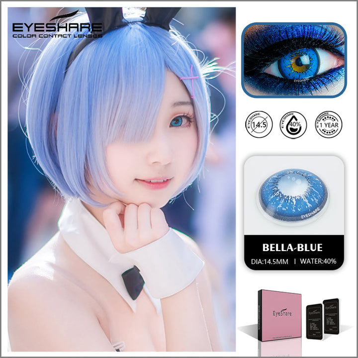Rynx Cosplay Bella Blue 14.5mm 1 Pair | 1 Year