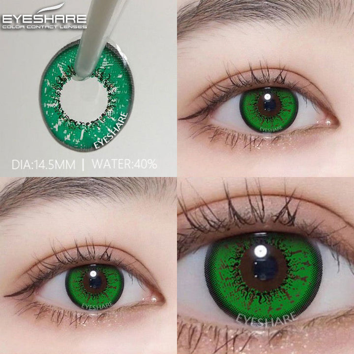Rynx Cosplay BELLA Green 14.5 mm 1 Pair | 1 Year