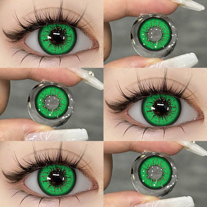 Rynx Cosplay BELLA Green 14.5 mm 1 Pair | 1 Year