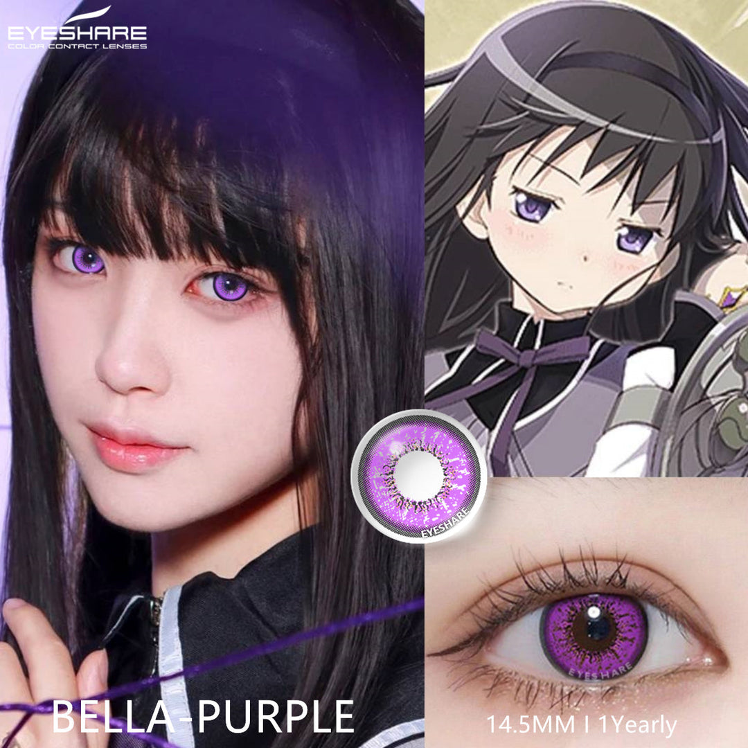 Rynx Cosplay Bella Purple 14.5mm 1 Pair | 1 Year