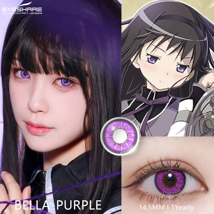 Rynx Cosplay Bella Purple 14.5mm 1 Pair | 1 Year