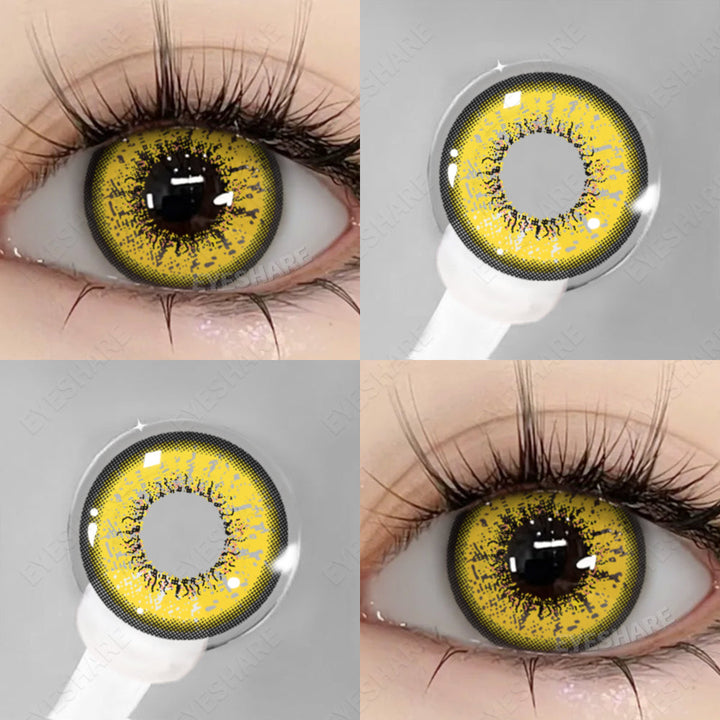 Rynx Cosplay Bella Yellow 14.5mm 1 Pair | 1 Year