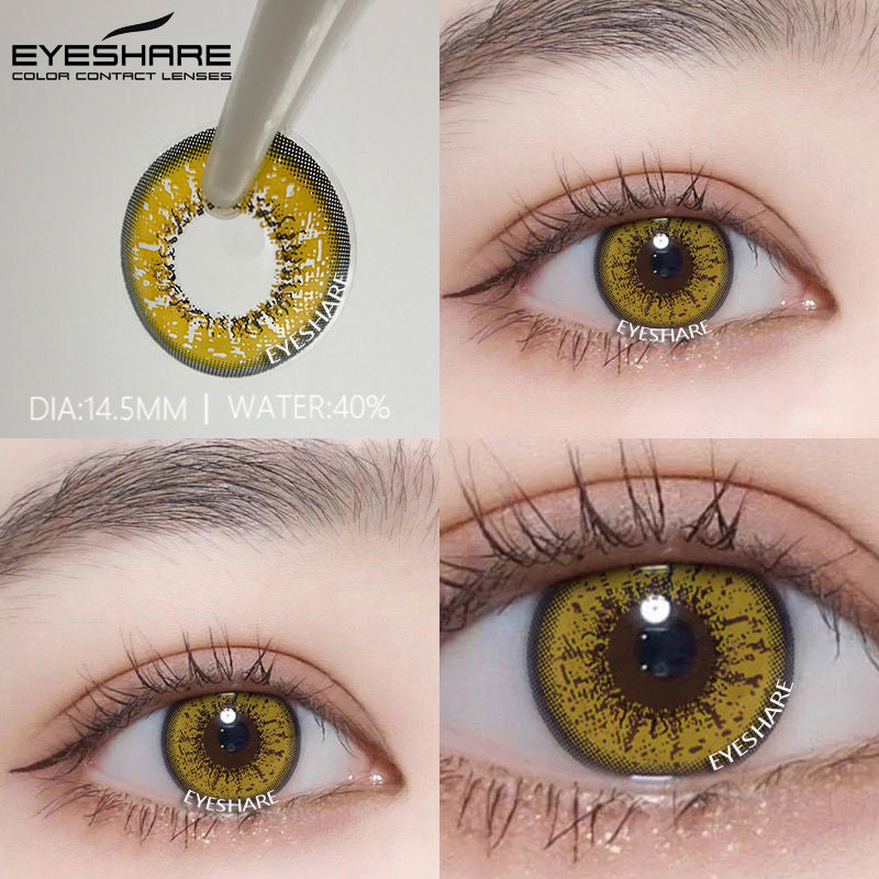 Rynx Cosplay Bella Yellow 14.5mm 1 Pair | 1 Year
