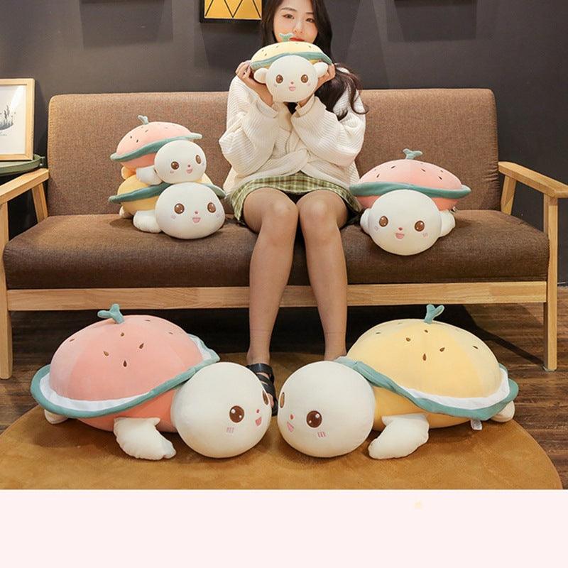 Lisslune | Watermelon Turtle Comfort Cuddle Pillow for Cozy Relaxation