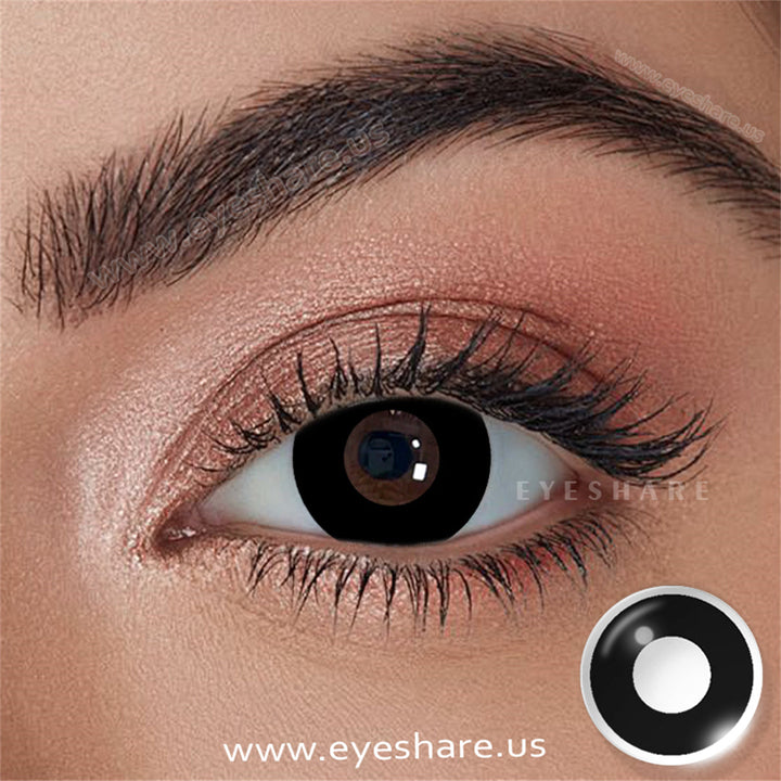 Rynx Cosplay Pure Black 14.5mm 1 Pair | 1 Year
