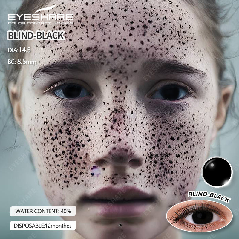 Rynx Cosplay BLIND Black 14.5mm 1 Pair | 1 Year