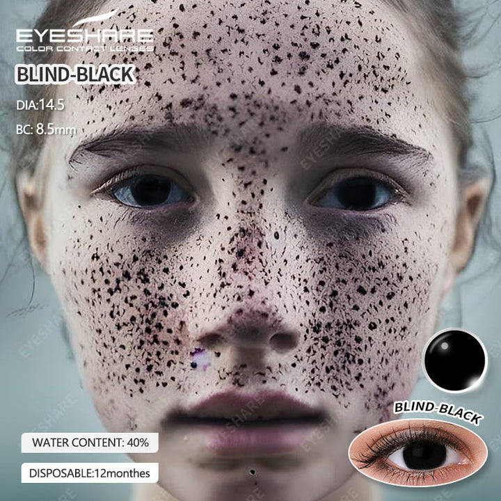 Rynx Cosplay BLIND Black 14.5mm 1 Pair | 1 Year
