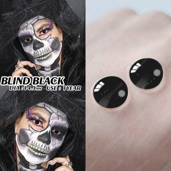 Rynx Cosplay BLIND Black 14.5mm 1 Pair | 1 Year