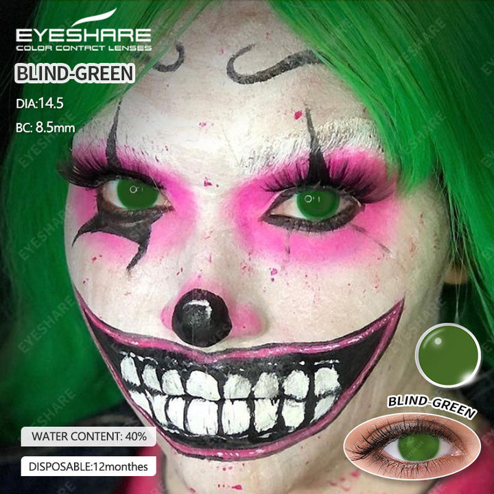 Rynx Cosplay BLIND Green 14.5mm 1 Pair | 1 Year