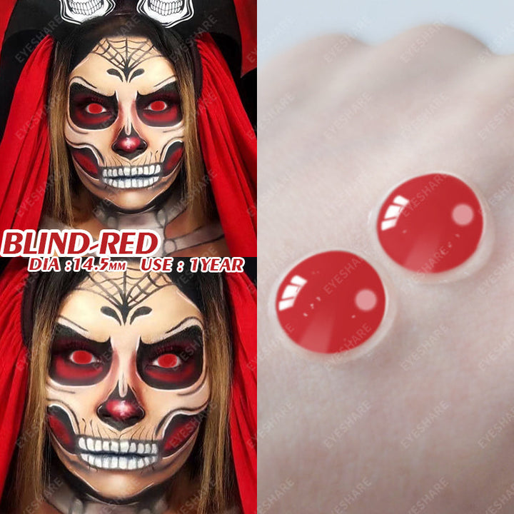 Rynx Cosplay BLIND Red 14.5mm 1 Pair | 1 Year