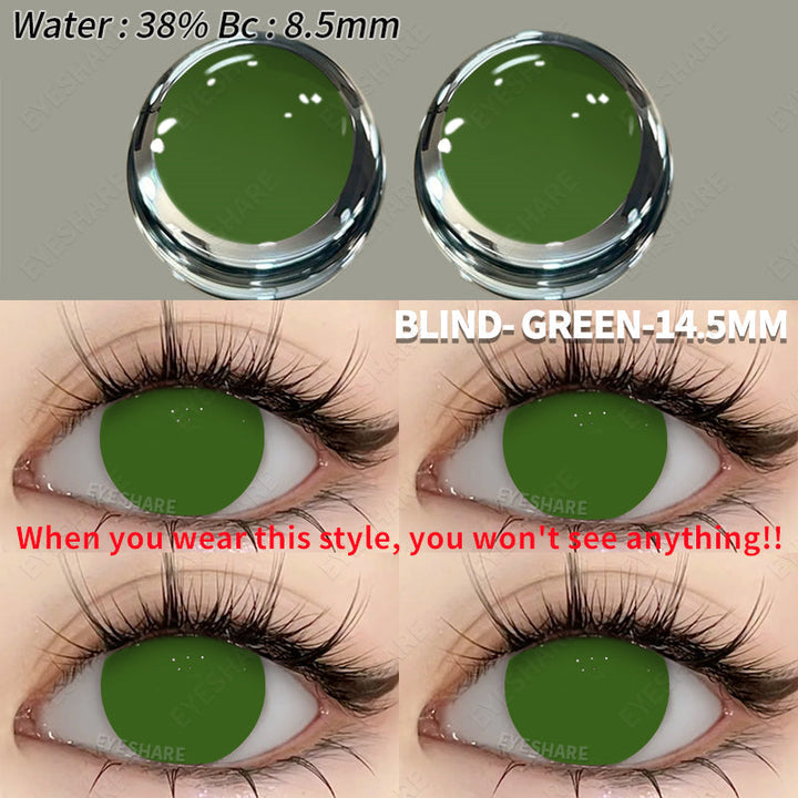 Rynx Cosplay BLIND Green 14.5mm 1 Pair | 1 Year