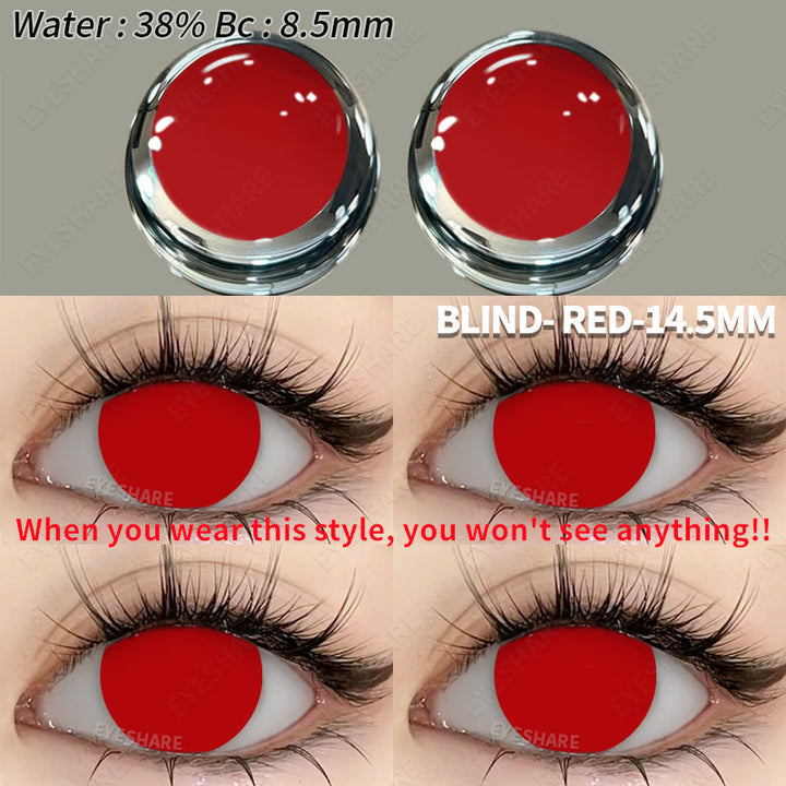 Rynx Cosplay BLIND Red 14.5mm 1 Pair | 1 Year