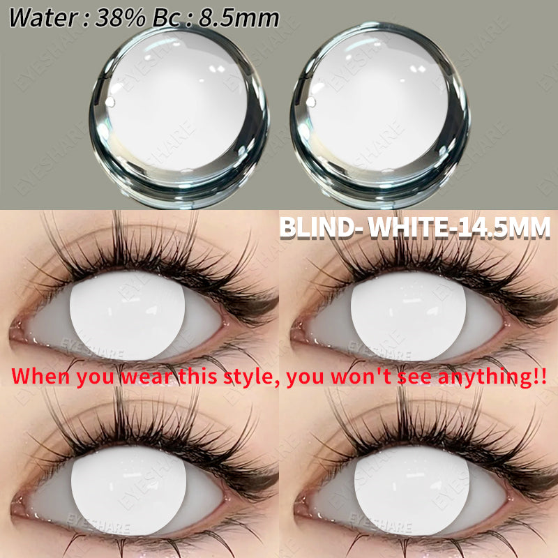 Rynx Cosplay Blind White 14.5 mm 1 Pair | 1 Year