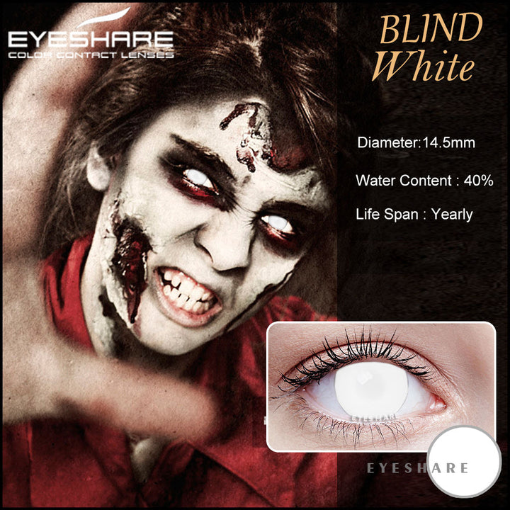 Rynx Cosplay Blind White 14.5 mm 1 Pair | 1 Year