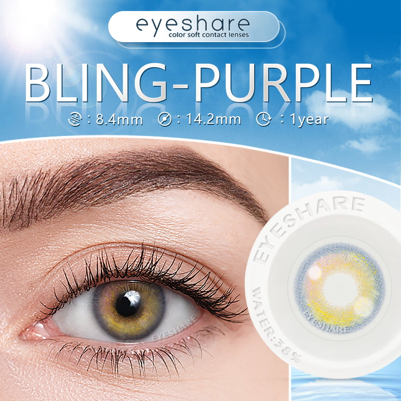 Rynx Bling Purple 14.2mm 1 Pair | 1 Year