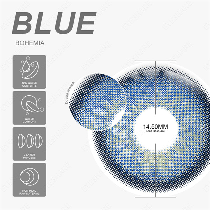 Rynx Bohemia Blue 14.5mm 1 Pair | 1 Year